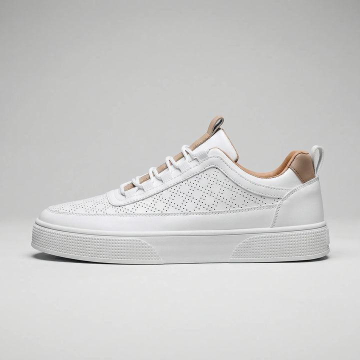 Crestio - Low-Top Lace-Up Leather Sneaker