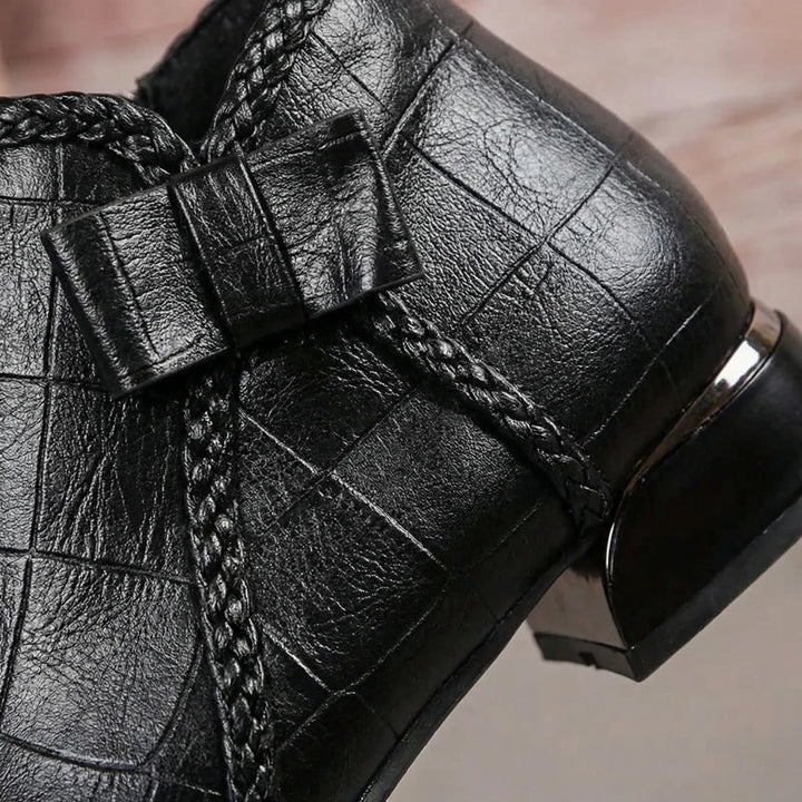 Crestona - Low Block Heel Ankle Boot