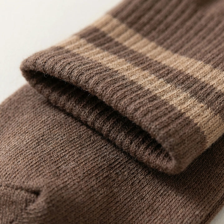 Crewvara - Striped Crew Length Women's Socks