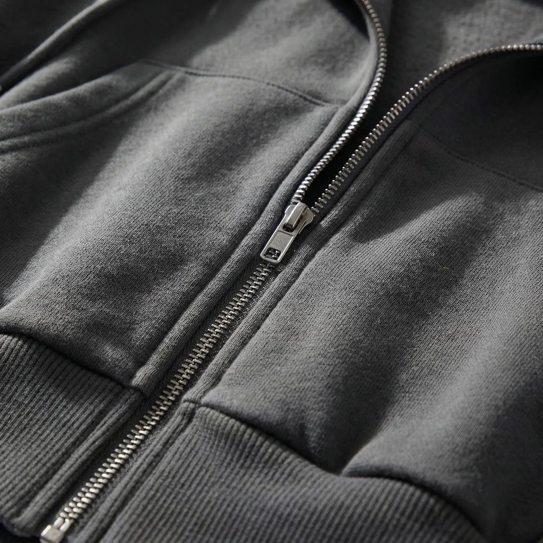 Croplyx - Cropped Zip-Up Hoodie For Women