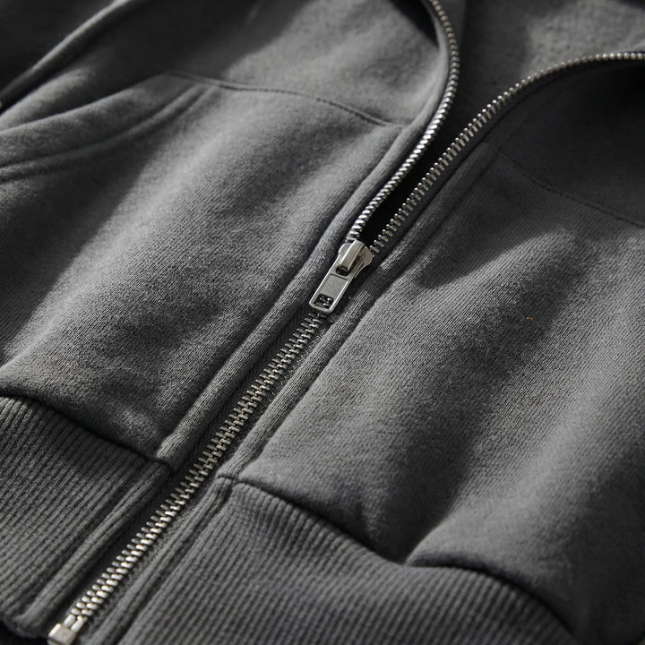 Croplyx - Cropped Zip-Up Hoodie For Women