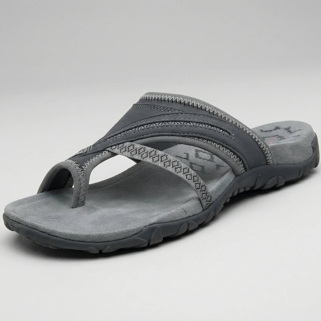 Crossella - Cross Strap Slip-On Sandal