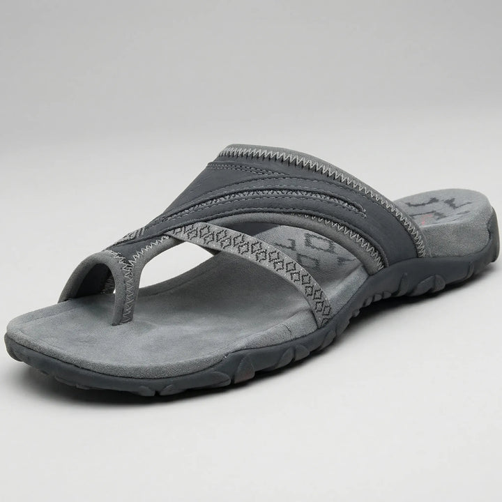 Crossella - Cross Strap Slip-On Sandal