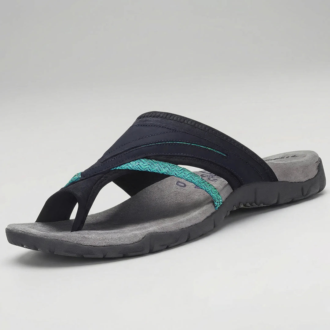 Crossella - Cross Strap Slip-On Sandal
