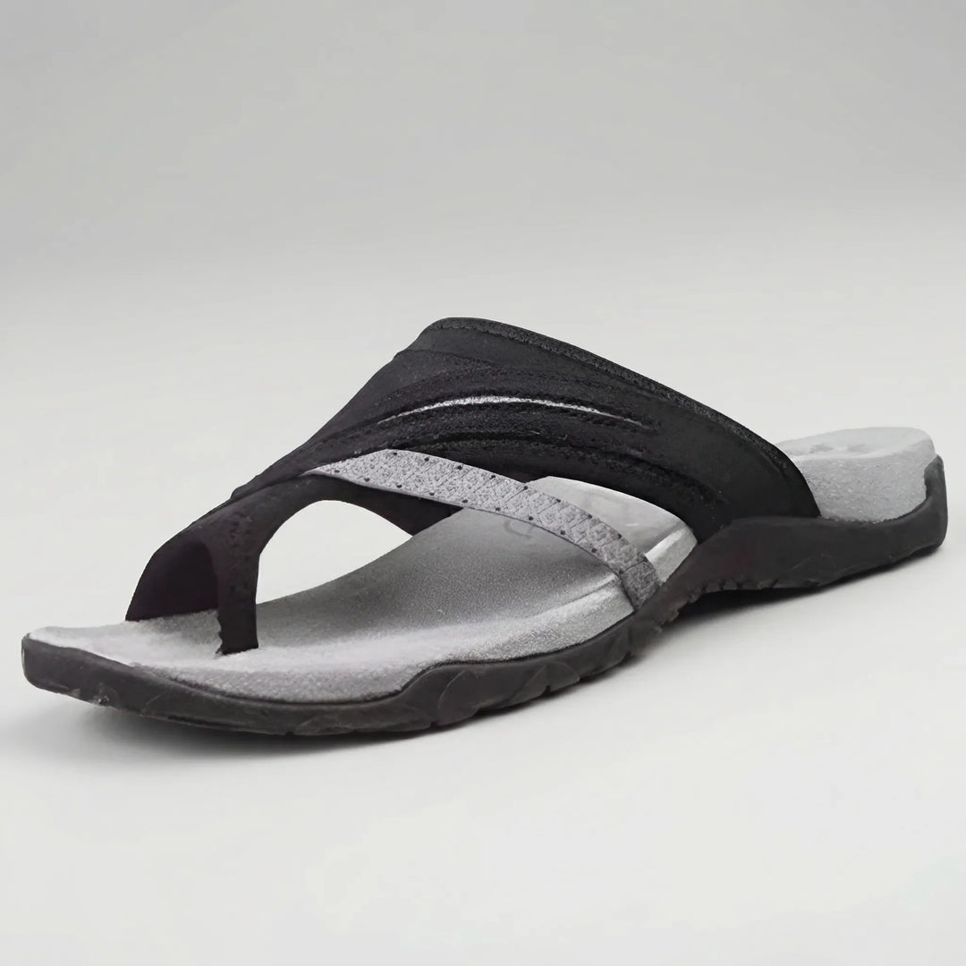 Crossella - Cross Strap Slip-On Sandal