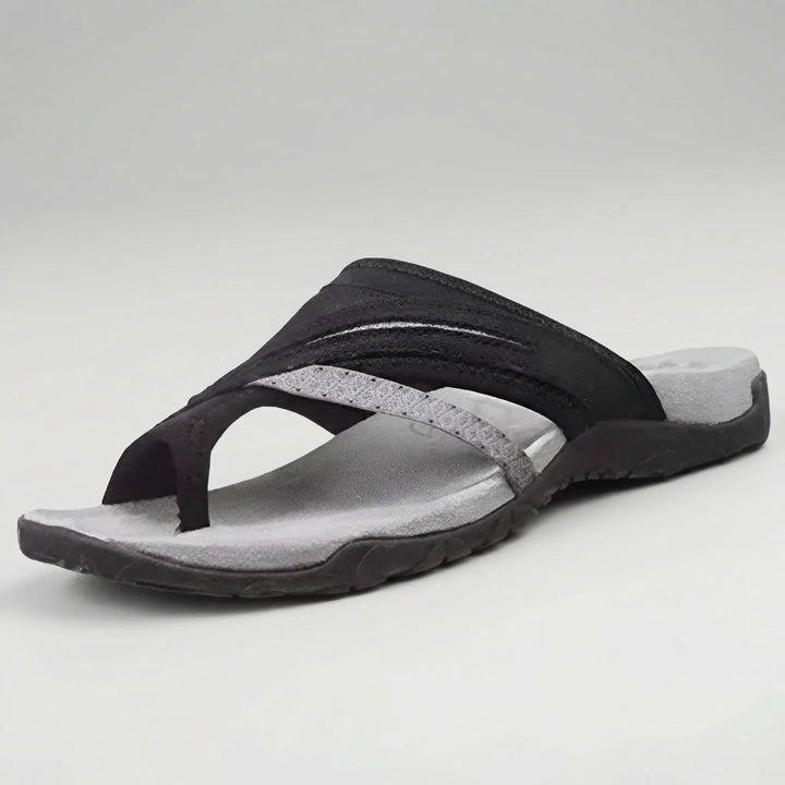 Crossella - Cross Strap Slip-On Sandal