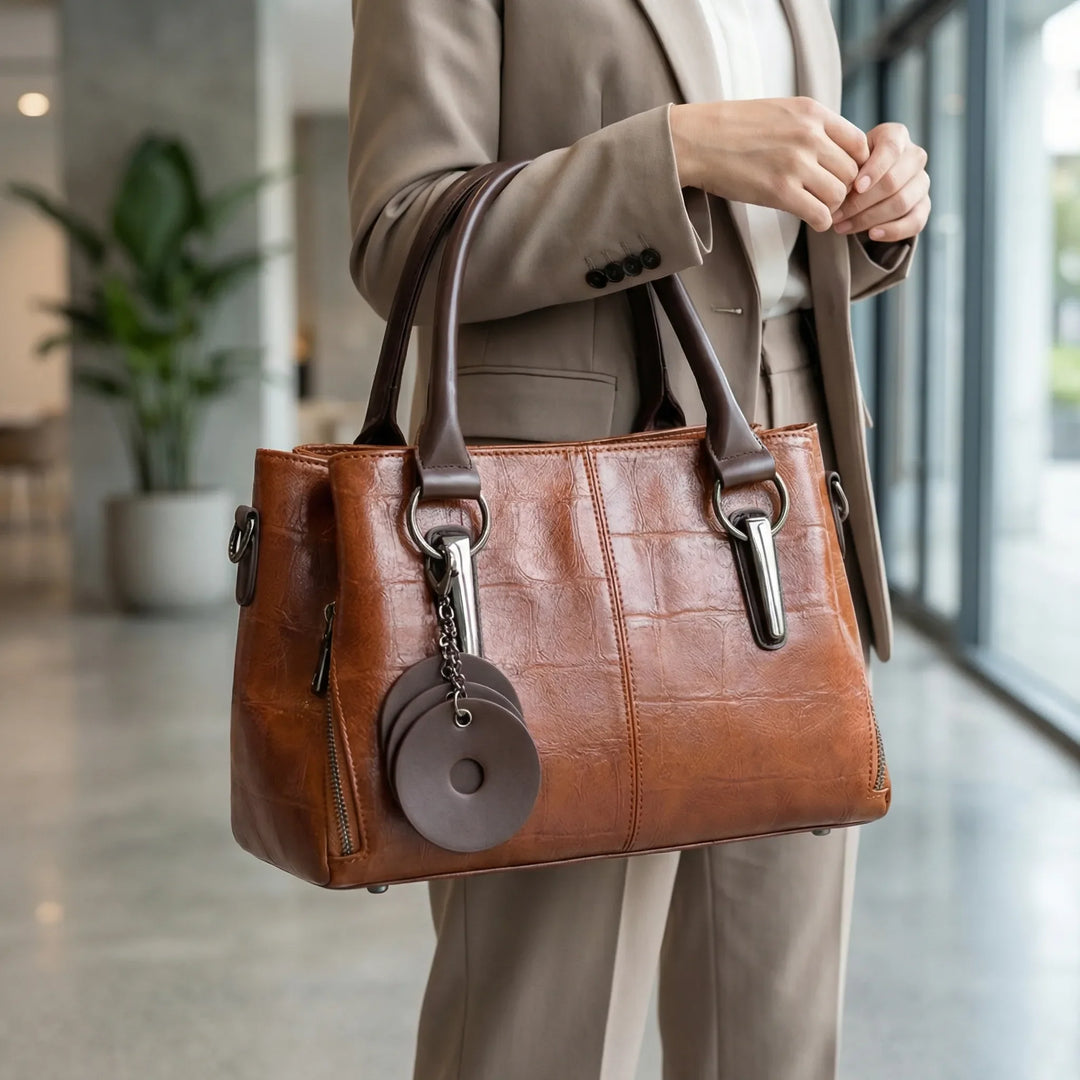 Crostova - Structured Boston-Style Top Handle Bag