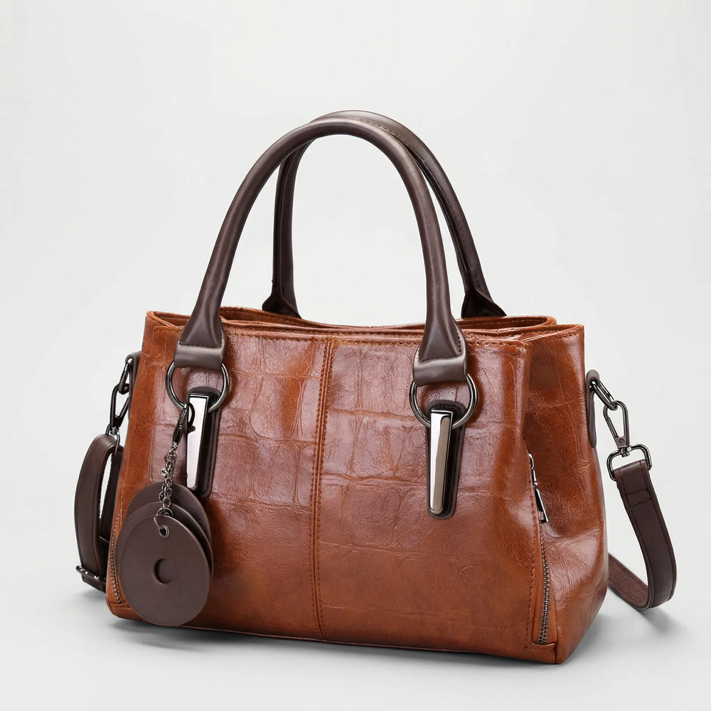 Crostova - Structured Boston-Style Top Handle Bag