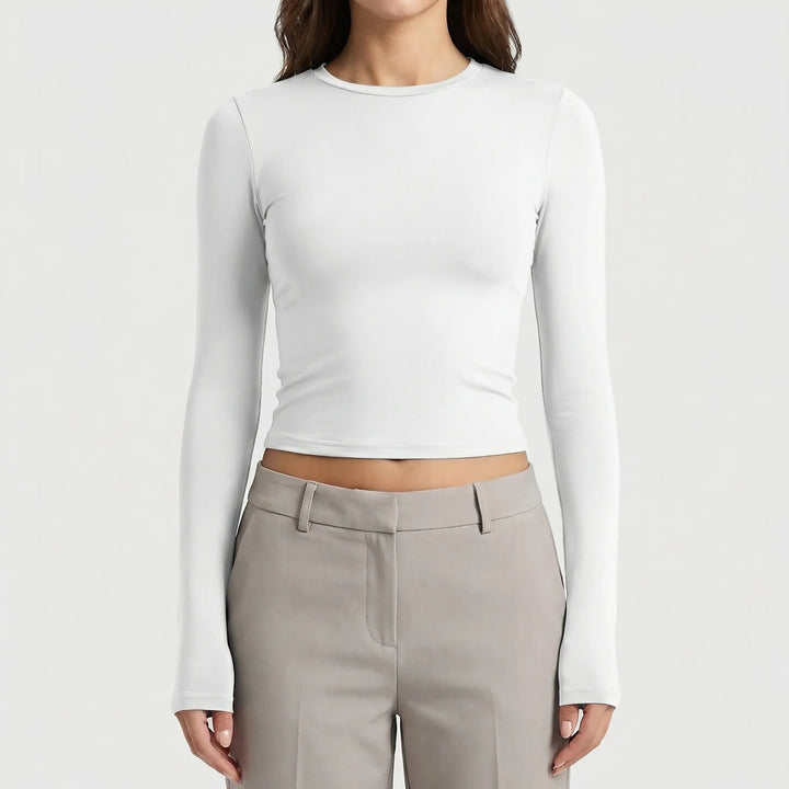Crovella - Long Sleeve Cropped Tee