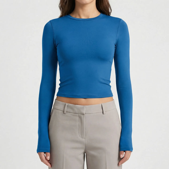 Crovella - Long Sleeve Cropped Tee