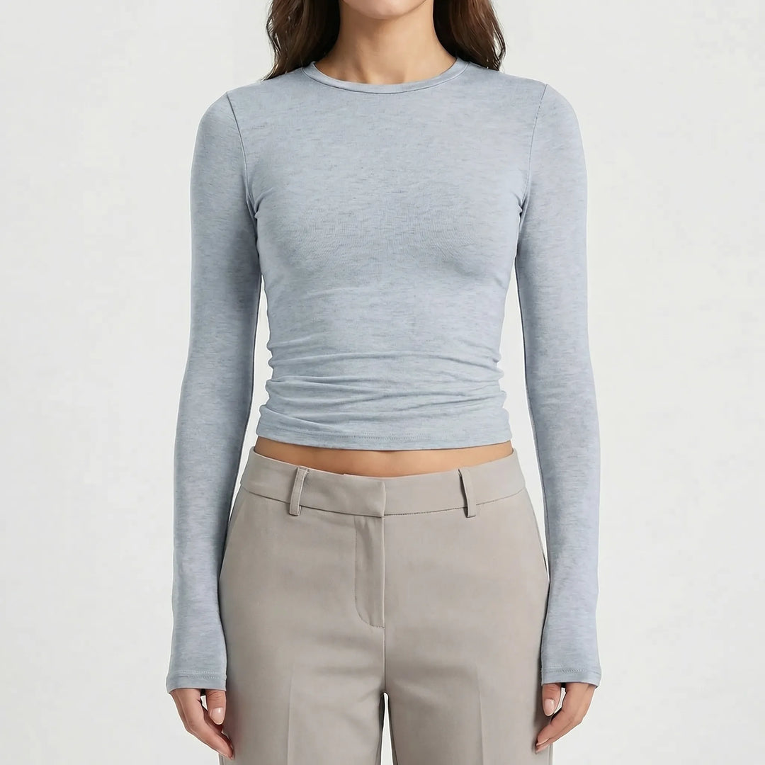 Crovella - Long Sleeve Cropped Tee