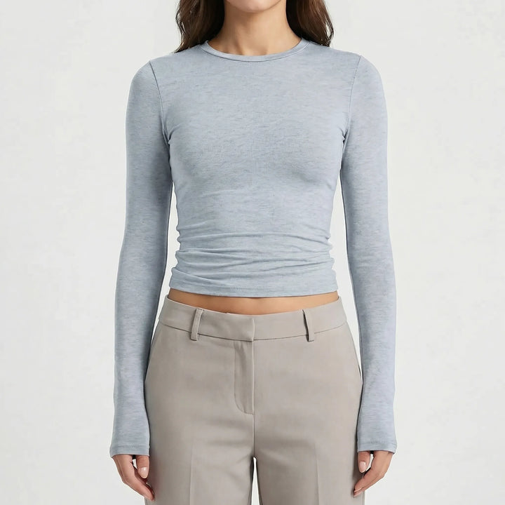 Crovella - Long Sleeve Cropped Tee