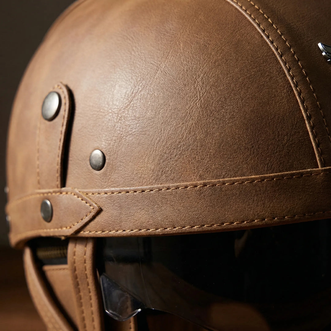 Cruisvik - DOT-Certified Vintage Half Helmet