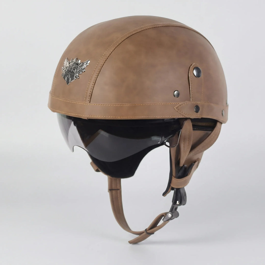 Cruisvik - DOT-Certified Vintage Half Helmet
