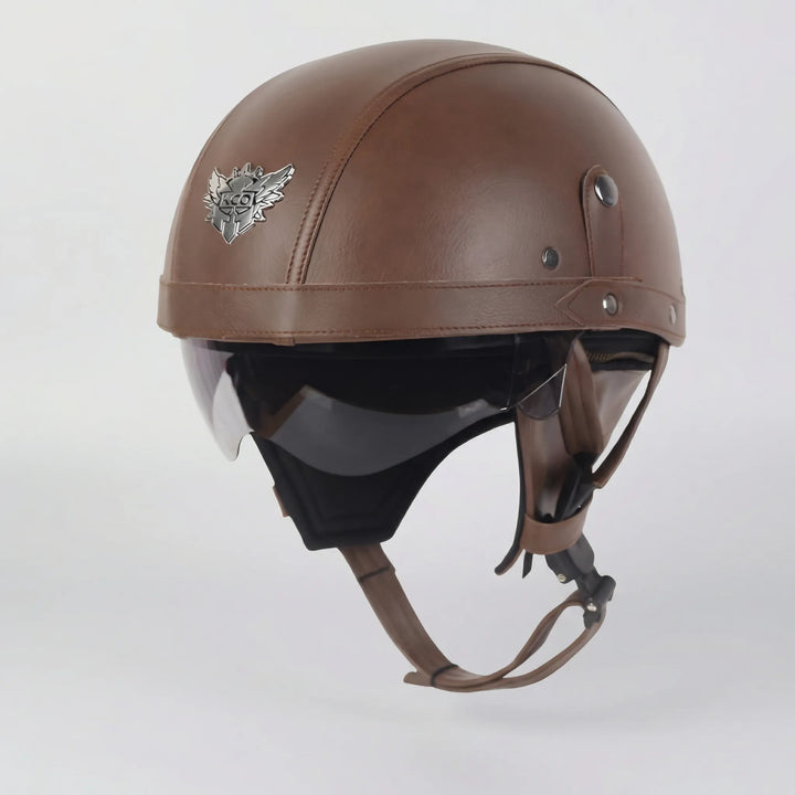 Cruisvik - DOT-Certified Vintage Half Helmet