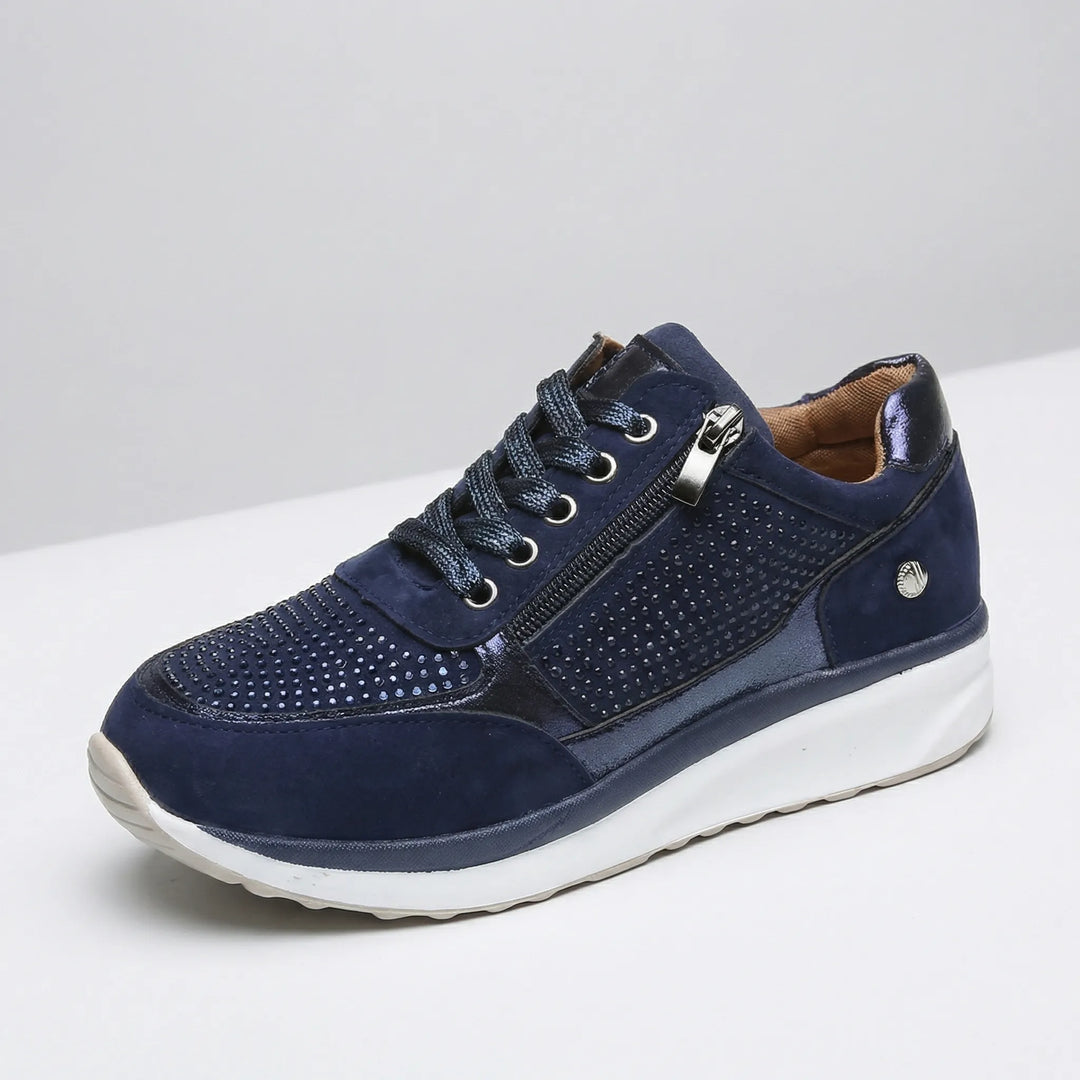 Crystella - Crystal-Embellished Platform Sneaker
