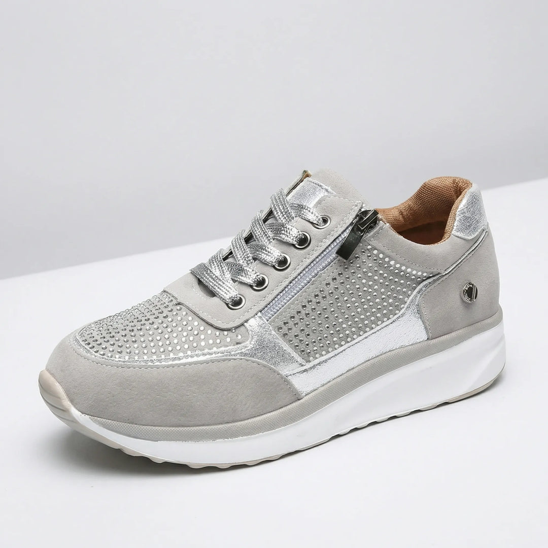 Crystella - Crystal-Embellished Platform Sneaker