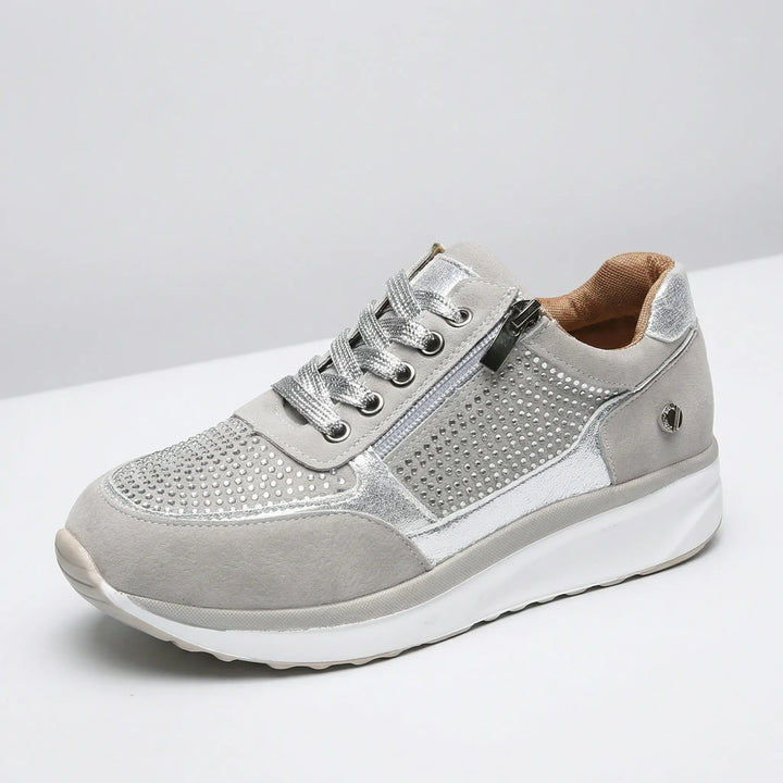 Crystella - Crystal-Embellished Platform Sneaker