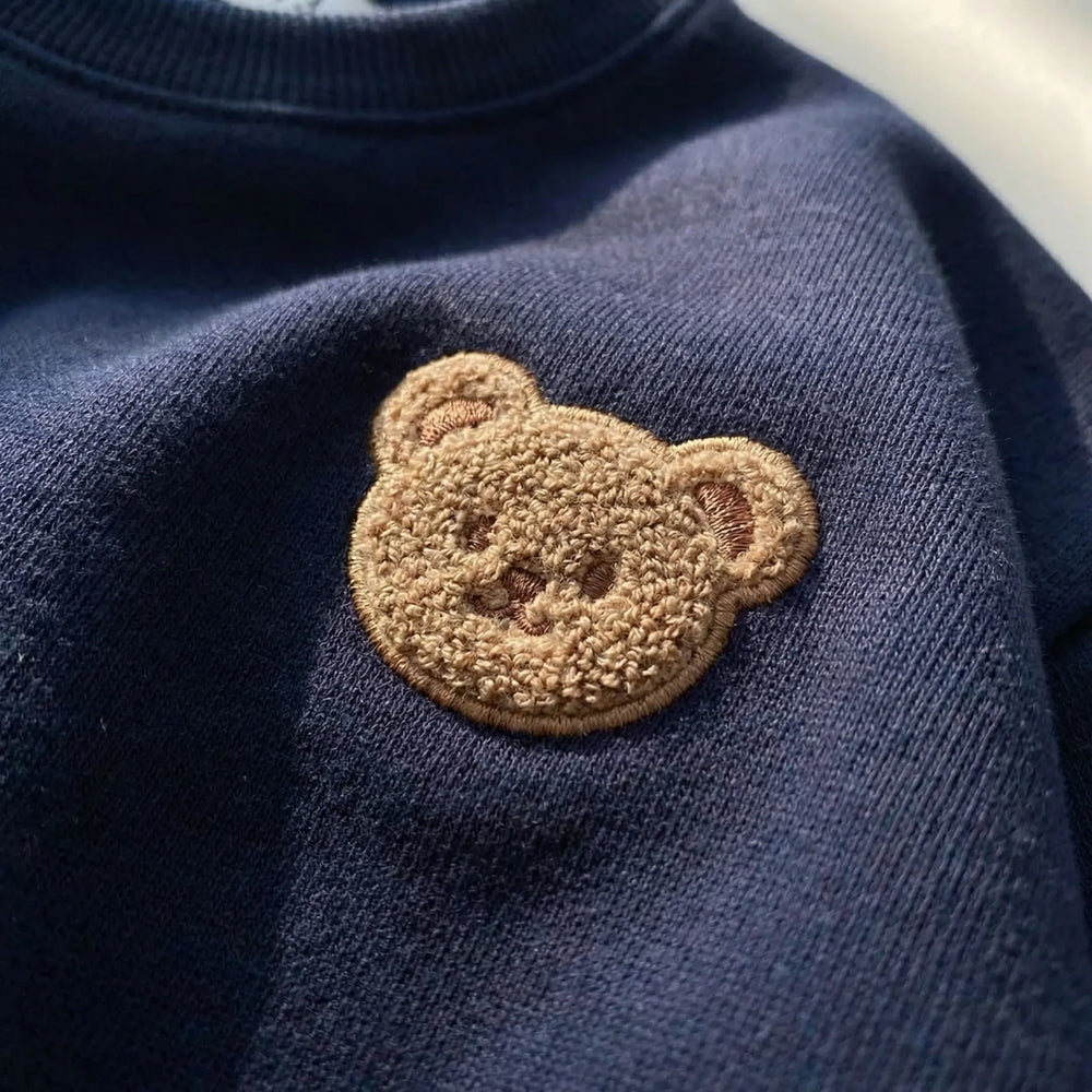 Cublyn - Bear Patch Toddler Sweatshirt Set