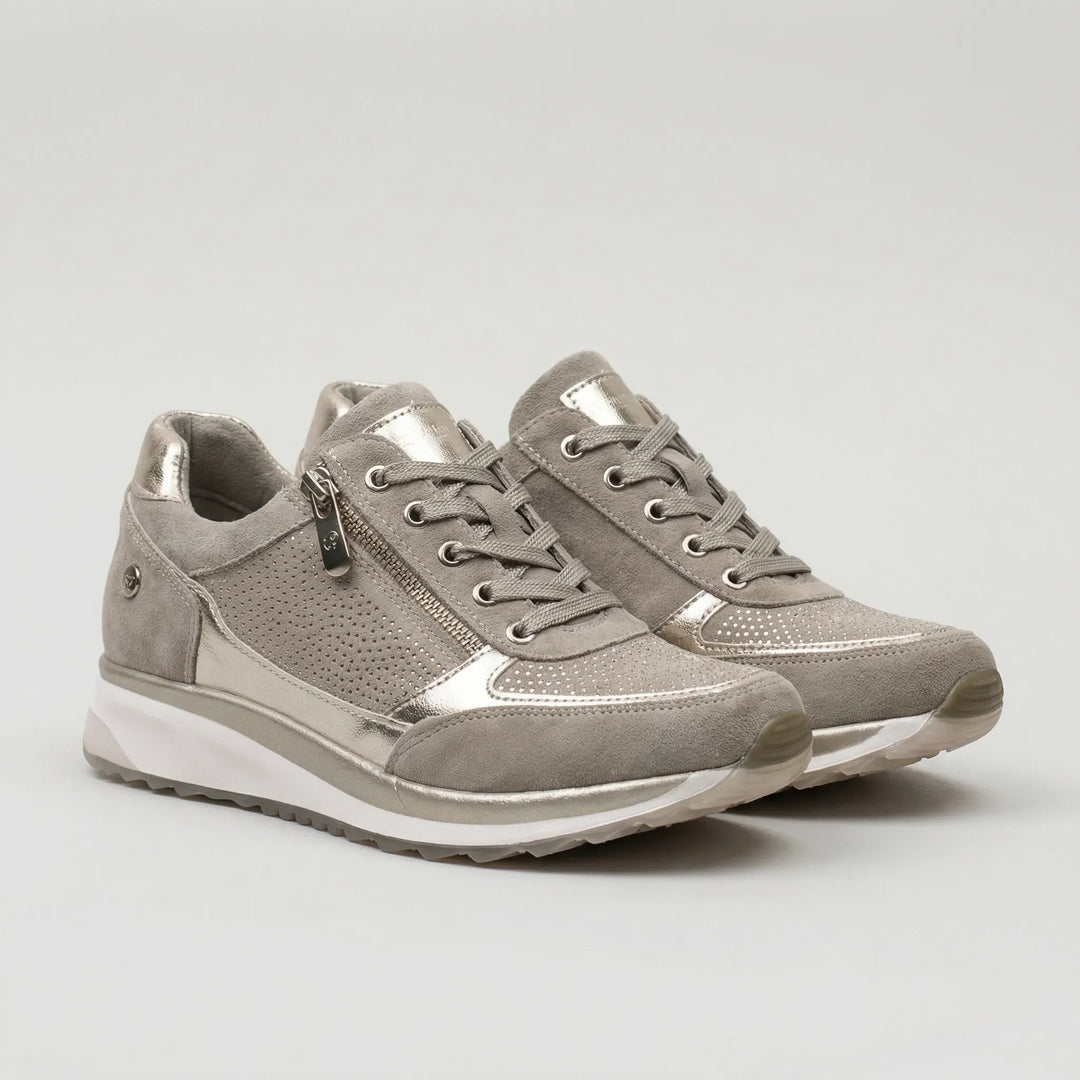 Cushiva - Lace-Up Women's Walking Sneaker