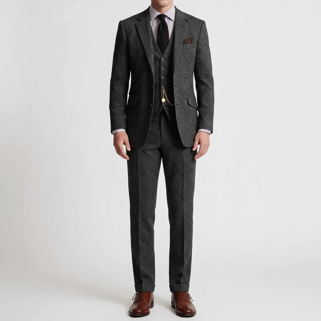 Dapsworth - Three-Piece Single-Breasted Formal Suit Set