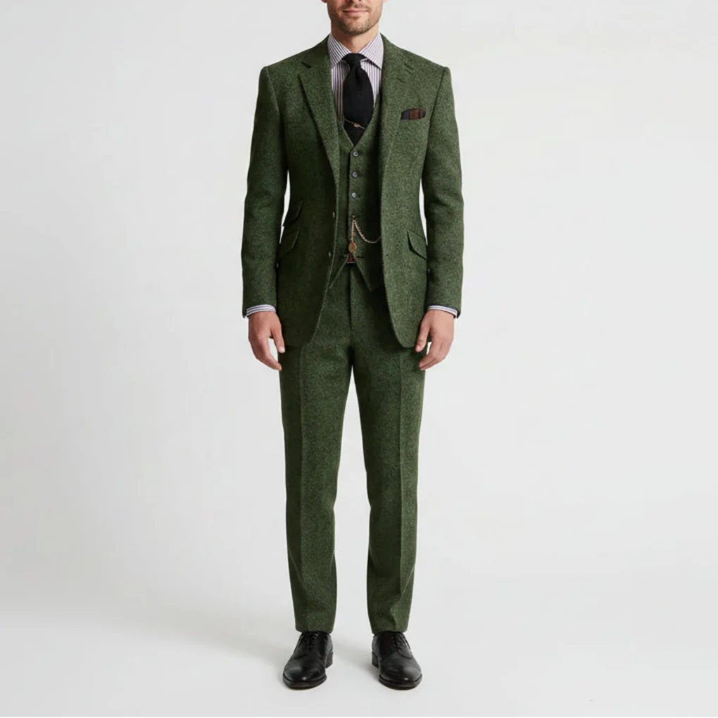 Dapsworth - Three-Piece Single-Breasted Formal Suit Set