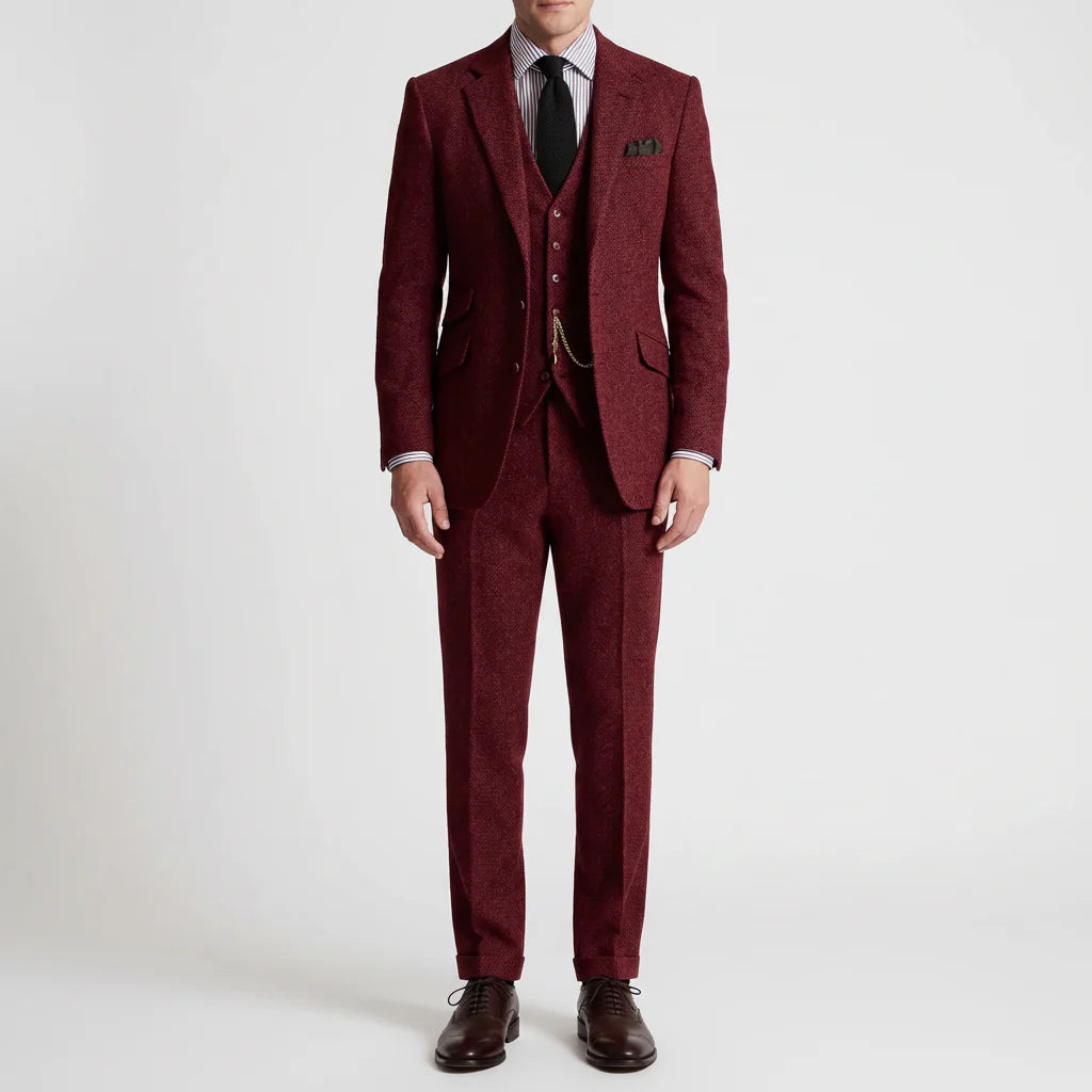 Dapsworth - Three-Piece Single-Breasted Formal Suit Set
