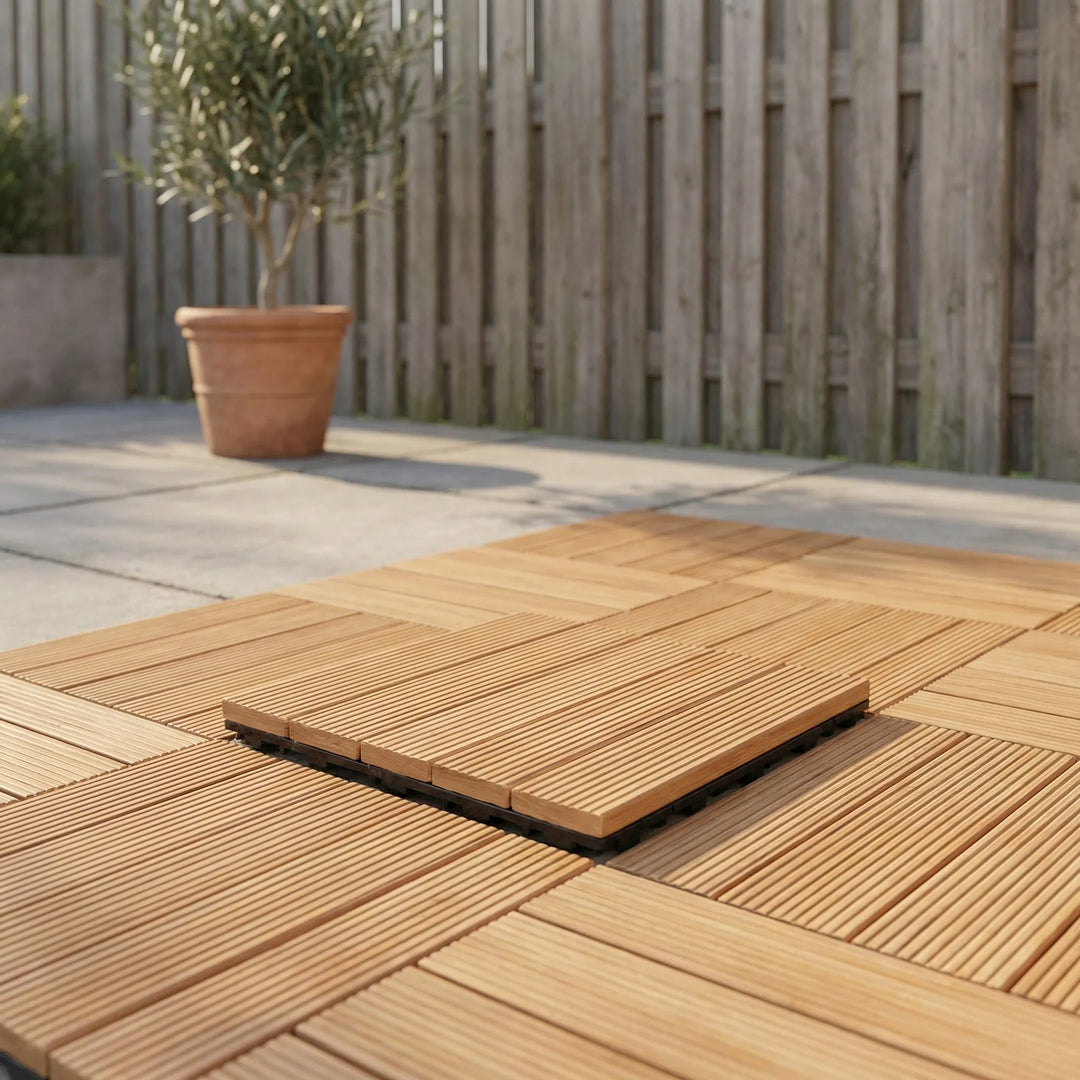 Deckora - Interlocking Outdoor Wood Floor Tile