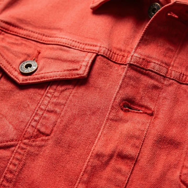 Denvorx - Classic Button-Up Denim Jacket For Men