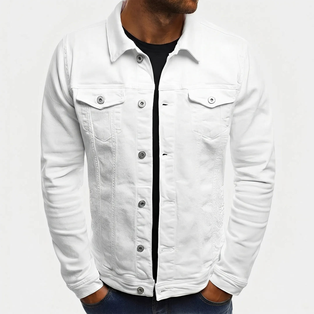 Denvorx - Classic Button-Up Denim Jacket For Men