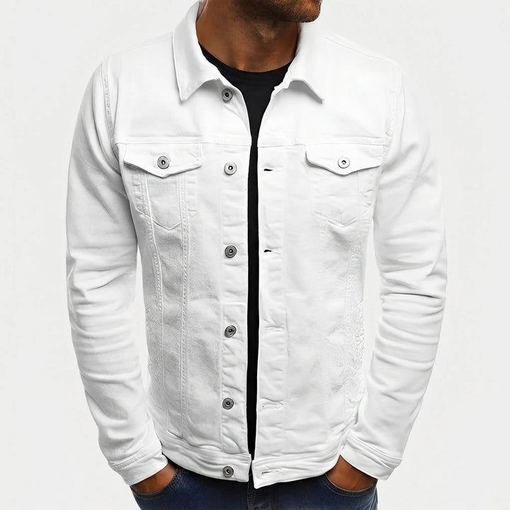 Denvorx - Classic Button-Up Denim Jacket For Men