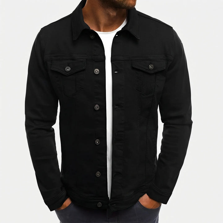 Denvorx - Classic Button-Up Denim Jacket For Men