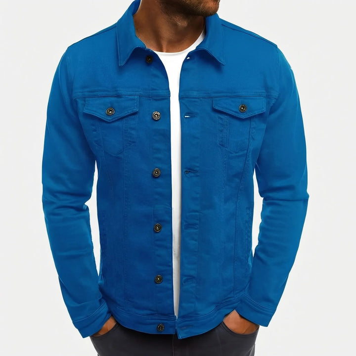 Denvorx - Classic Button-Up Denim Jacket For Men