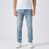 Avslappnade raka jeans för män