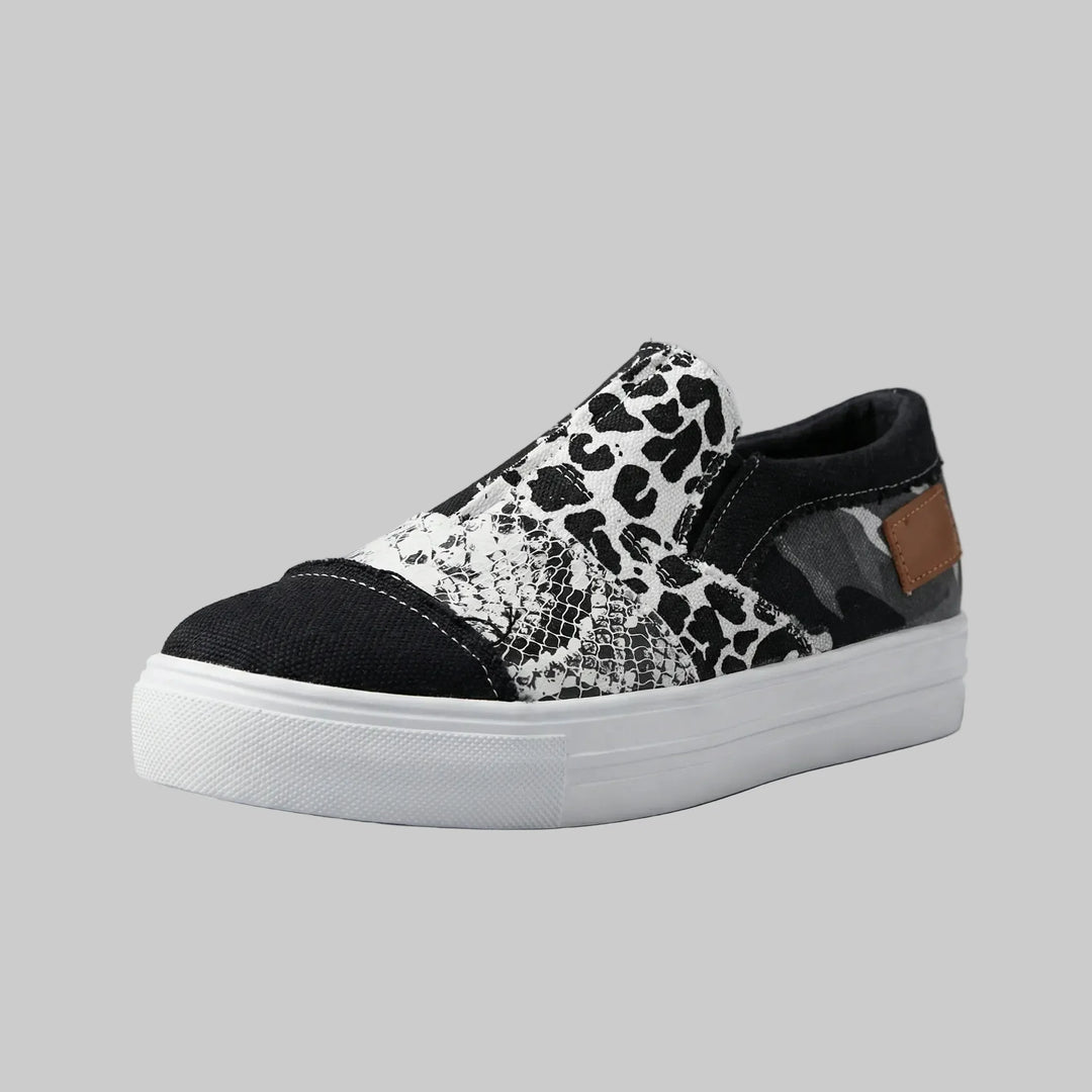 Denvra - Patchwork Denim Slip-On Loafer