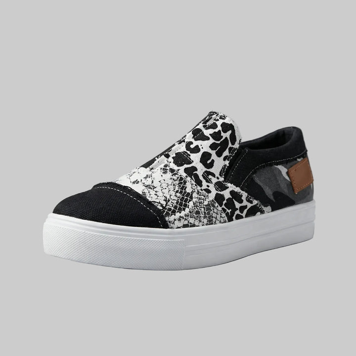 Denvra - Patchwork Denim Slip-On Loafer