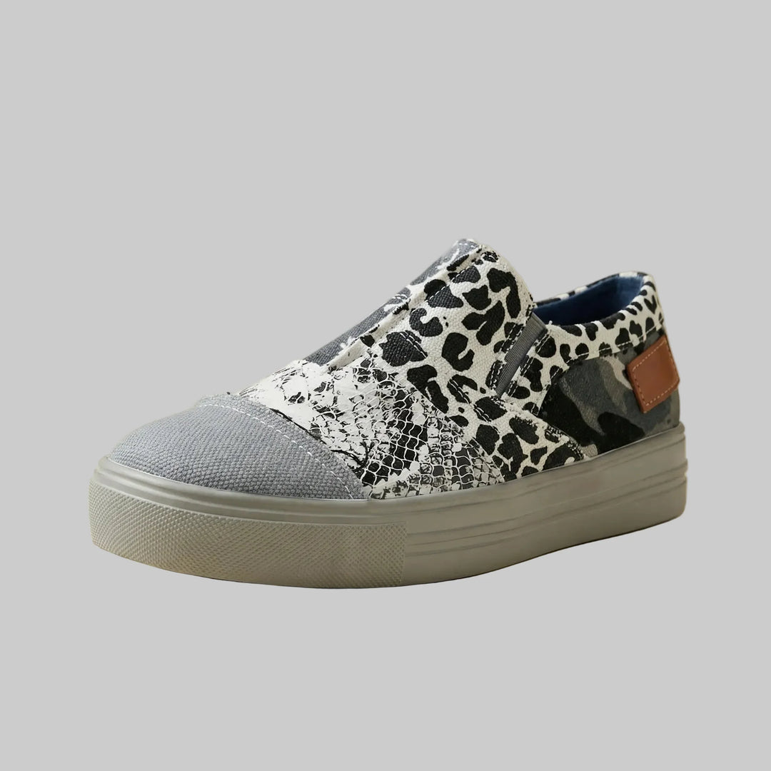 Denvra - Patchwork Denim Slip-On Loafer