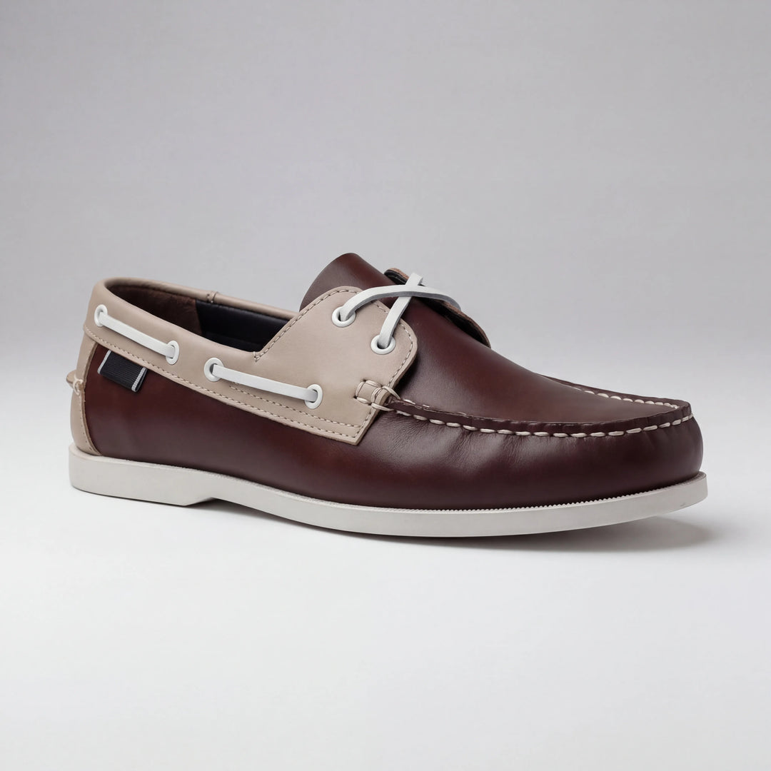 Dockven - Classic Lace-Up Leather Boat Shoe