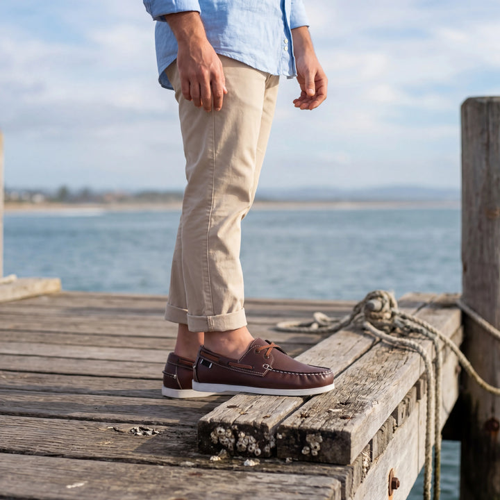 Dockven - Classic Lace-Up Leather Boat Shoe