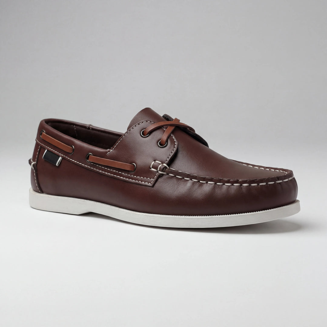 Dockven - Classic Lace-Up Leather Boat Shoe