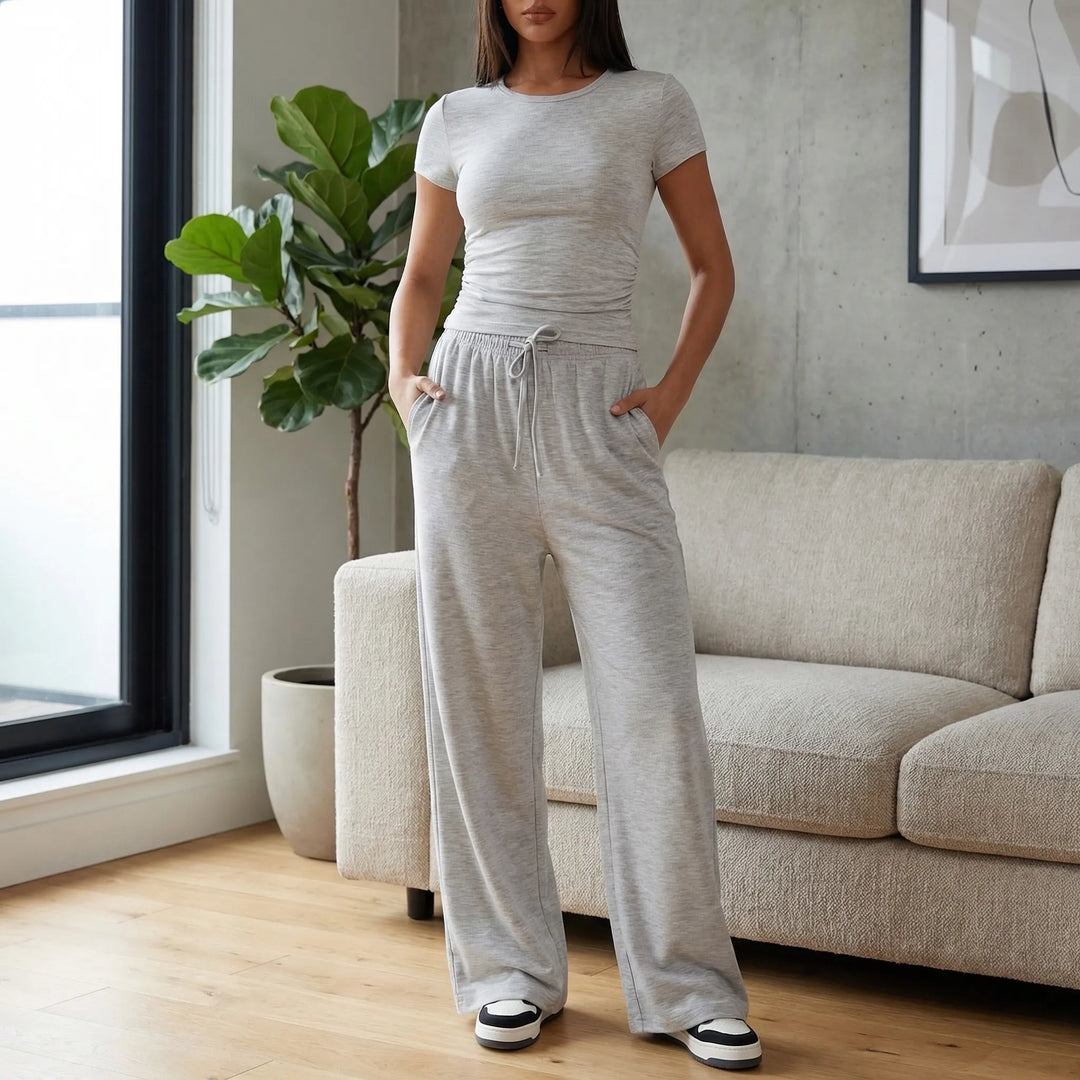 Drapello - 2-Piece Wide Leg Lounge Set