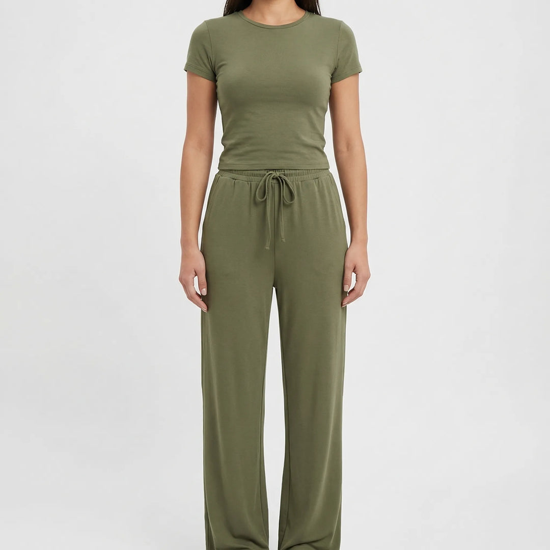 Drapello - 2-Piece Wide Leg Lounge Set