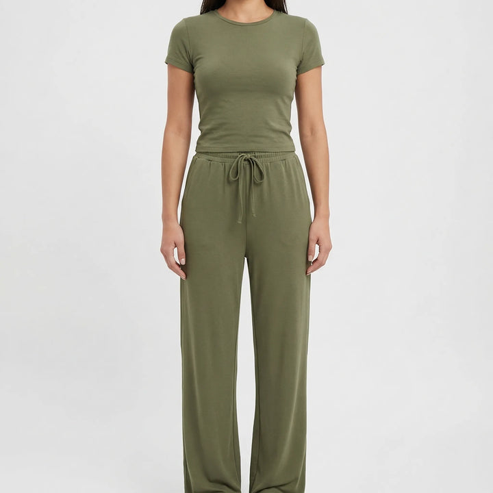Drapello - 2-Piece Wide Leg Lounge Set