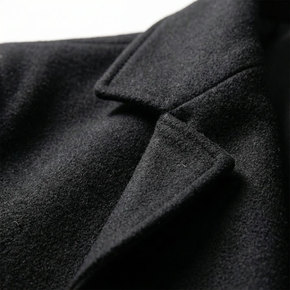Dravecco - Longline Notch Lapel Overcoat