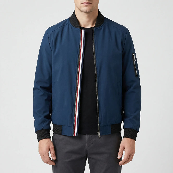 Draxon - Classic Zip-Up Bomber Jacket For Men