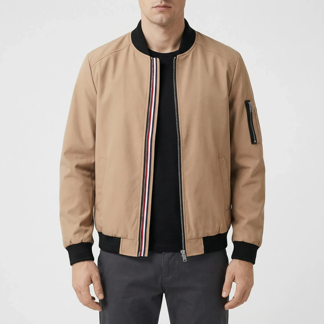 Draxon - Classic Zip-Up Bomber Jacket For Men