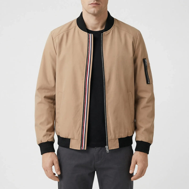 Draxon - Classic Zip-Up Bomber Jacket For Men