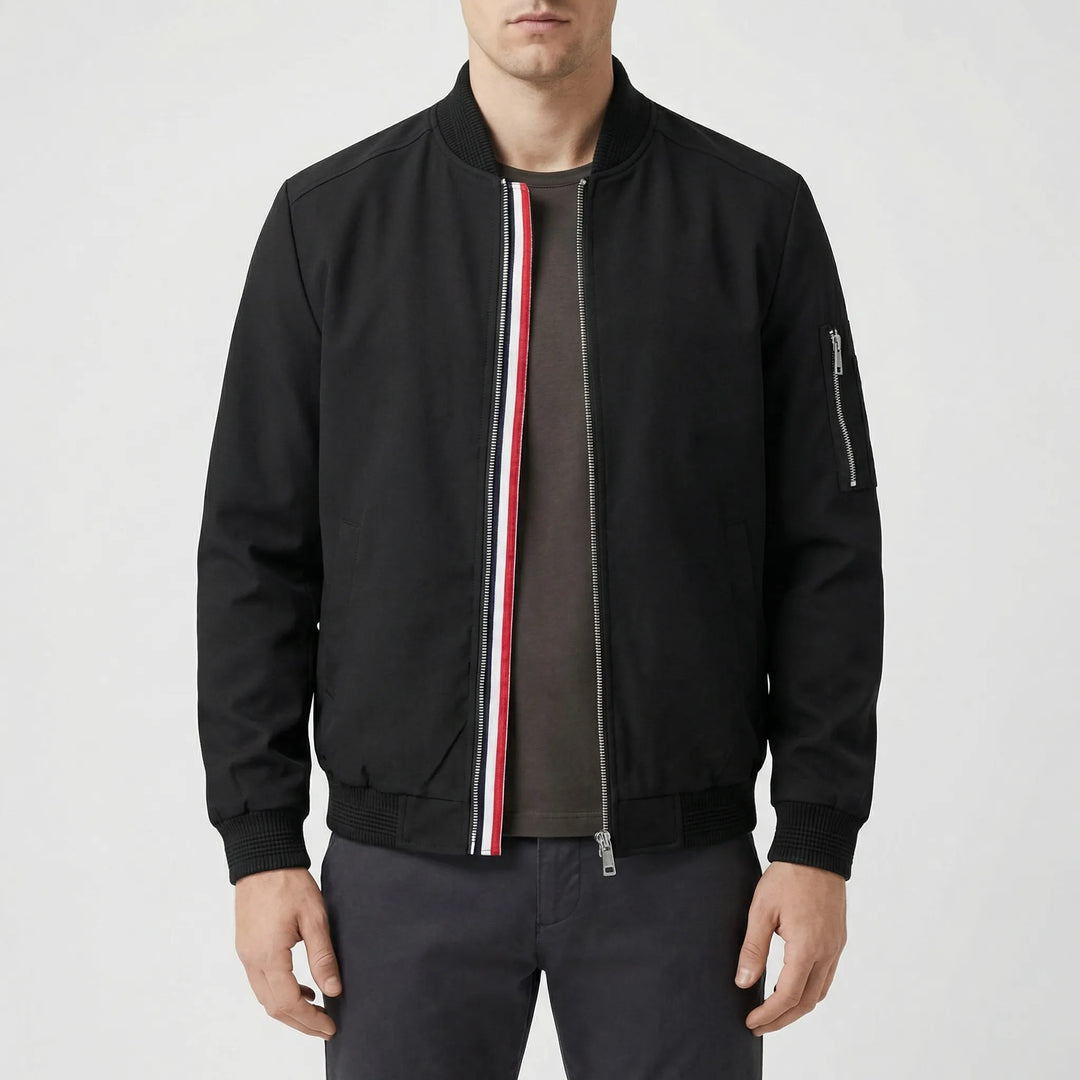 Draxon - Classic Zip-Up Bomber Jacket For Men