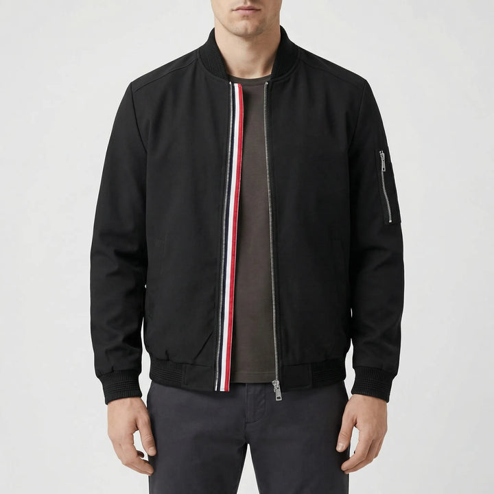 Draxon - Classic Zip-Up Bomber Jacket For Men