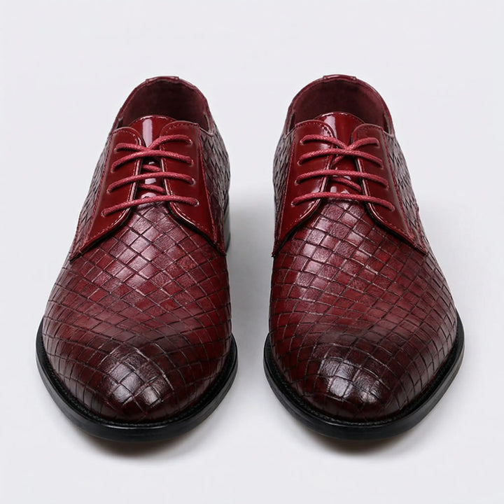 Dressivo - Textured Leather Lace-Up Dress Shoe